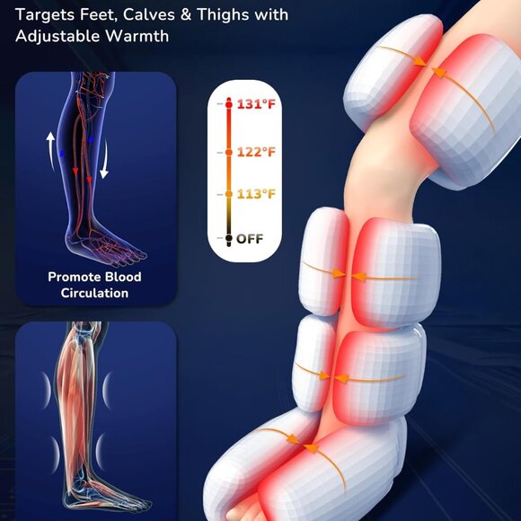 Leg Massager with Heat and Compression - Picture 7 of 8